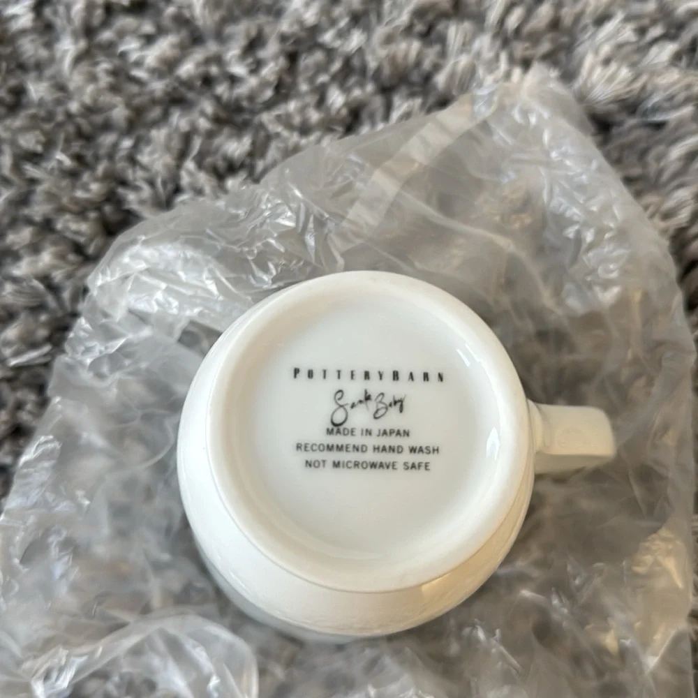 Pottery Barn Santa baby mug -brand New